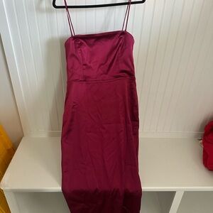 Abercrombie & Fitch Strapless Magenta Dress